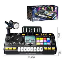 Kid Musical Dj Mixer With Microphone Electronic Keyboard Bluetooth Dj Turntable Console Junior Music Instrument Educational Toy juoda