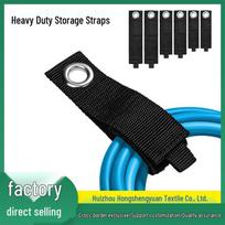 Heavy-Duty Velcro Straps for Secure Hanging and Storage Eyelet 50*350mm black