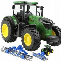 [PACZB][5] Agricultural tractor with foldable roller for soil leveling 1:24 Z1007