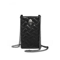Madinga Erelio Galvos PU Odinė Pečių Rankinė Deimantinės Ląstelės Crossbody Rankinė Mažas Telefono Tote Moterims 20.5CMx1CMx13CM black