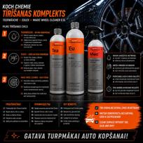 Gilaus valymo rinkinys kėbului ir ratams — Teerwäsche A, Eulex ir Magic Wheel Cleaner