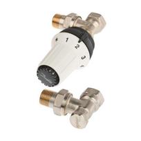 Termostatinis rinkinys Danfoss Panda 1/2, kampinis