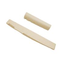 Rankų darbo balnelio ir veržlės rinkinys Ukulele stygų pagalvėlė Optimizuojanti stygų rezonansą Plastiko plieno tekstūra liaudiškiems gitaroms A beige