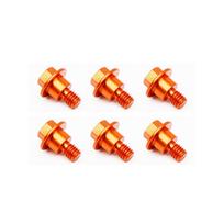 CNC M6*12 Priekinės šakės apsauginis varžtas KTM SX SXF XC XCF EXC EXCF XCW XCFW 125 150 250 300 350 400 450 500 530 2000-2022 oranžinė