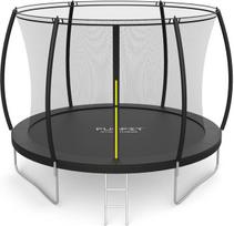Batutas Funfit Premium su vidiniu tinklu ir kopėčiomis 252 cm