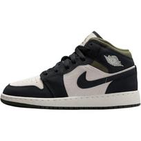 Air Jordan 1 Mid SE GS Light Orewood Brown Medium Olive HV4399-102 38.5 gray