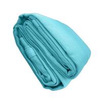 Lauko apsauginis audinys, atsparus UV spinduliams, pralaidus orui, atsparus vėjui, pagamintas iš HDPE, denio apsauga nuo saulės su nerūdijančio plieno D formos žiedu S G blue