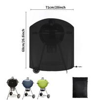 Waterproof BBQ Covers Barbecue Cover Gas Grill Cover for Grill Protection Windproof Dust Rip-proof UV Protection w/ Storage Bag black