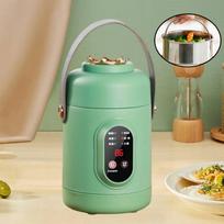 Ryžių viryklė 800 ml, elektrinis daugiafunkcis puodas, žalias