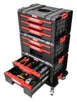 Įrankių dėžė su stalčiais ant ratukų QBRICK SYSTEM PRO Drawer Workshop Set 1 2.0