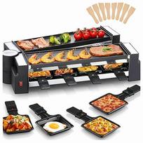 Elektrinė raclette grilis 8 asmenims, 1400W, plieninis