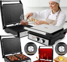 Elektrinė grilis 2500W XXL su laikmačiu, kontaktinis tosteris, 180° atsidarymas