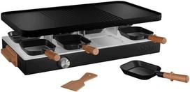 Raclette grilis 8 asmenims, keraminė plokštė, juodas, be PFAS
