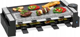 Raclette grilis Clatronic RG 3678 su akmens lenta, 8 asmenims, juodas, 1200W