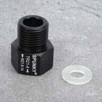 Adapteris dujų balionui TR21x4 vidinis sriegis į FR sriegį, juodas