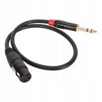 XLR į TRS laidas, 3 pin XLR į 1/4 colio jungtį