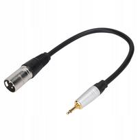 Garso laidas Zoto spun 3,5mm mono male į 3pin XLR male PVC