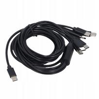 USB C į USB C 6 in 1 kabelis, tinka iPad Air 4 5 Plug and U2