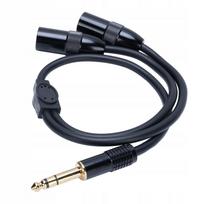 Y kabelis su 6,35 mm kištuku XLR kabeliui, PVC danga