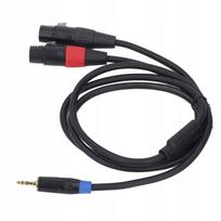 XLR skirstymo kabelis į 3,5 mm Y, dvigubas moteriškas XLR į 3,5 mm kabelis