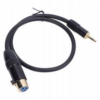 Audio kabelis 3,5 mm stereo iki XLR, 1,6 ft