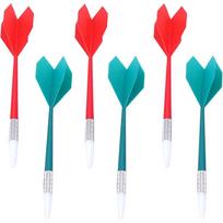 6 Pc Soft Tip Darts Plastic Gentle Hint Darts for Soft Dartboards Great Indoor Office Home Games for Kids and Adults (Red+Green) blue