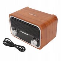 Retro Bluetooth radijas, laikrodis, QM