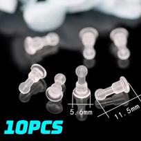Silicone Ear Pad-anti-piercing Earring Full Coverage Earplug Safety Earring Back for DIY Production Jewelry Production black