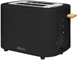 Skrudintuvas Zeegma Wood Black 820W 6 lygių 2 riekėms su trupinių padėklu