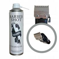 Plaukų kirpimo mašinėlių dezinfekcinis aliejus Barber Shot Clean Oil 5 in 1, 500 ml