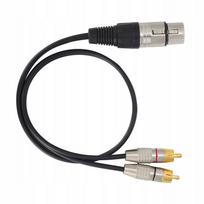 Audio skirstytuvas 1 XLR moteriška į 2 RCA vyriškus jungtis kabelis B1