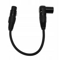 XLR mikrofono adapteris, 90° XLR male į 5O