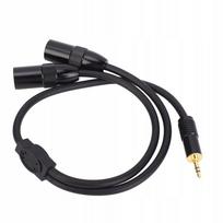 XLR Male į 1/8" TRS stereo y jzsotre KB kabelis
