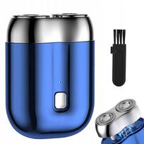 Mini barzdos ir kūno skustuvas IPX7, USB, mėlynas