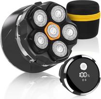 Elektrinis šlapio ir sauso skutimosi skustuvas 6D su LED ekranu