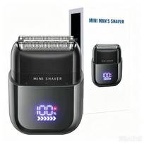 Mini elektrinė barzdaskutė su LED ekranu, IPX7, 900mAh