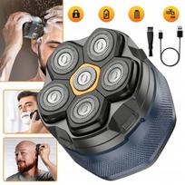 Vyriškas skustuvas su standžiomis magnetinėmis 6D galvutėmis, LED ekranu, USB, 5W