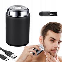 Vyriškas mini vandeniui atsparus skustuvas su USB įkrovimu kelionėms ir biurui