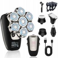 Barzdaskutė vyrams BarberBoss 7D 5in1 USB-C LED magnetinė