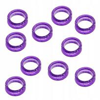 Guminės žirklutės 2.2 cm, violetinės, 10 vnt.