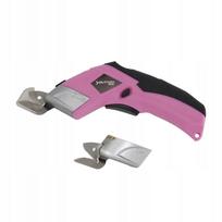 Nešiojamos belaidės elektrinės audinių žirklės USB, rožinės spalvos, odai