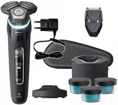 Barzdaskutė Philips S9986 su valymo stotele, dėklu, 3 skysčiais bazei ir trimeriu