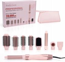 Plaukų formavimo džiovintuvas 9in1 ARASYLEON Air Styler 110000 RPM rožinis 1200W