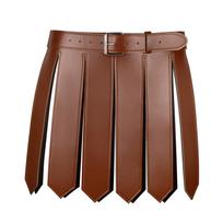 Medieval Roman Spartan Warrior Leather Skirt Apron Halloween Cosplay Costume ruda