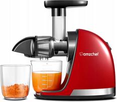 Lėtaeigė sulčiaspaudė AMZCHEF ZM1501, raudona