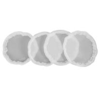 Silikoninių formų rinkinys padėkliukams, 4 vnt., balti