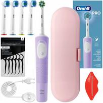 Elektrinis dantų šepetėlis Oral-B Vitality Pro Lilac Purple su antgalių dėklu