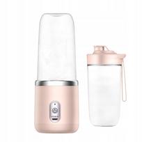Mini elektrinis vaisių sulčiaspaudė, 400 ml, rožinė