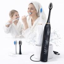 Elektrinis dantų šepetėlis SONIC 6 IPX7 USB LCD, 30 dienų veikimas