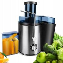 Sulčiaspaudė 1000W, 2 greičių, 65 mm anga, 500 ml, sidabrinė, vaisiams ir daržovėms